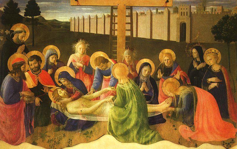 Fra Angelico Lamentation Over the Dead Christ Sweden oil painting art